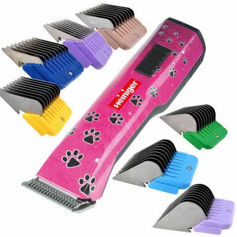 Heiniger Saphir Pink Schermaschine mit 2 Akkus und 8 Schnittlängen